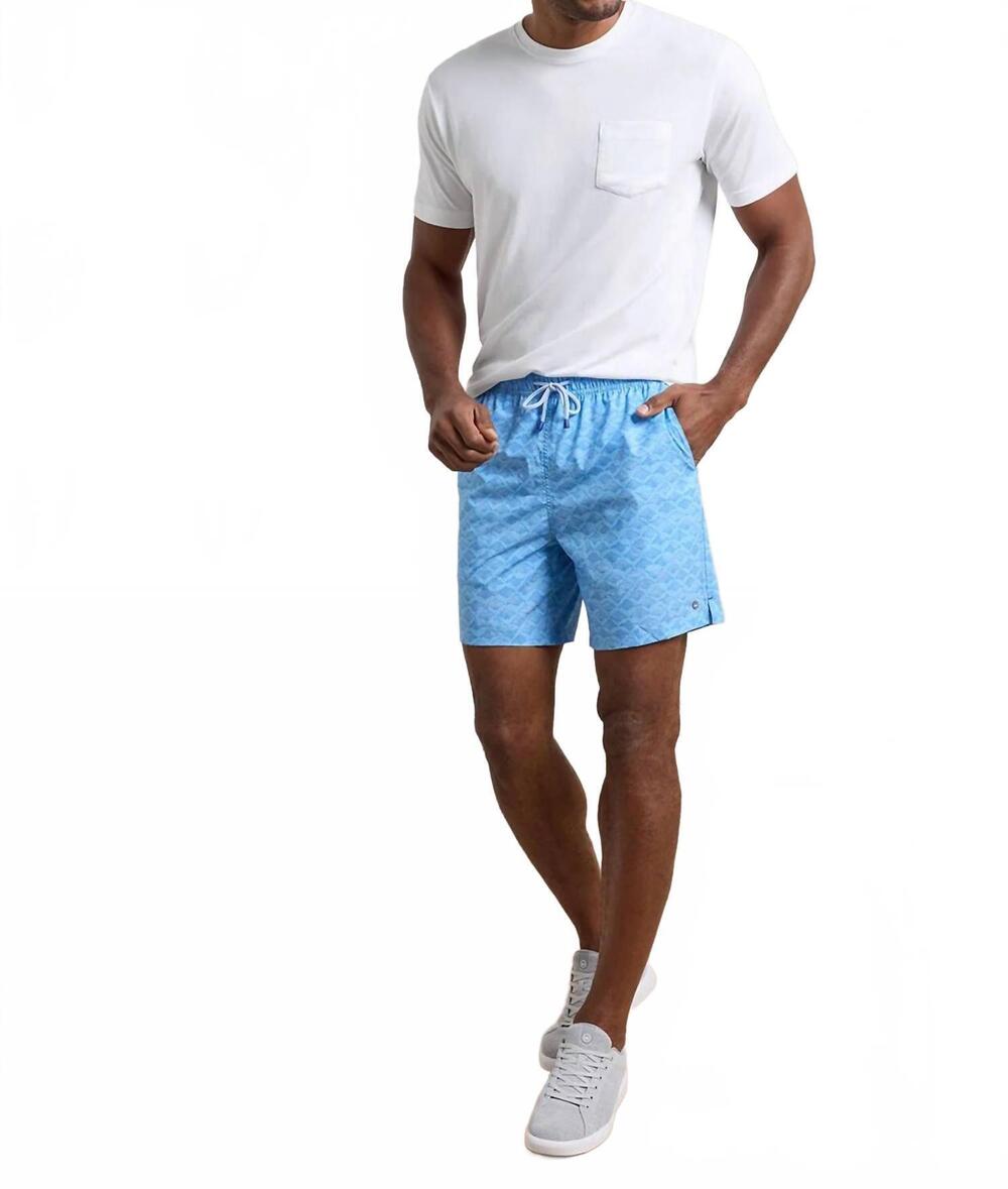 NEW PETER MILLAR coronado swim trunk in crystal sea